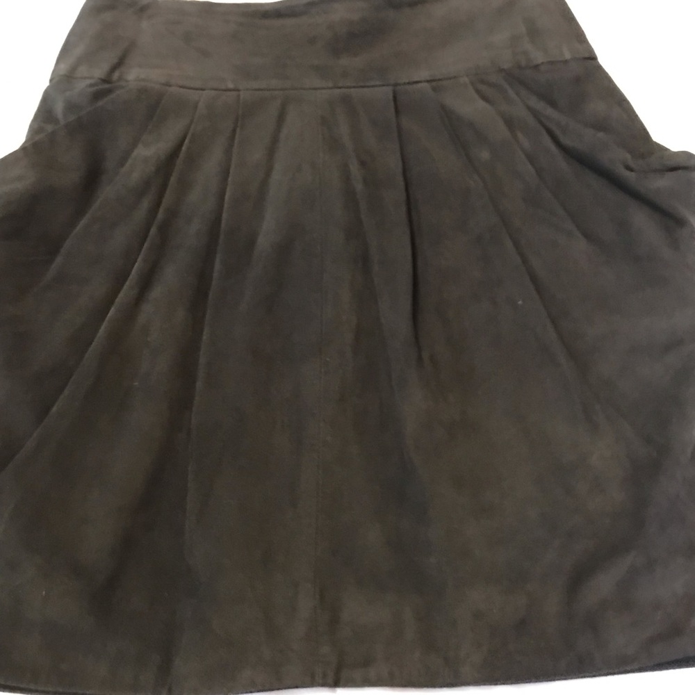 French connection leather skirt
